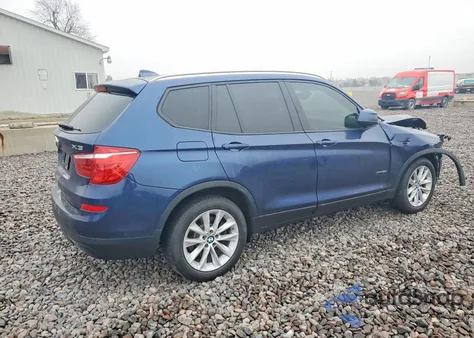 2017 BMW X3 xDrive28I из США, поврежденный, VIN 5UXWX9C30H0W75468